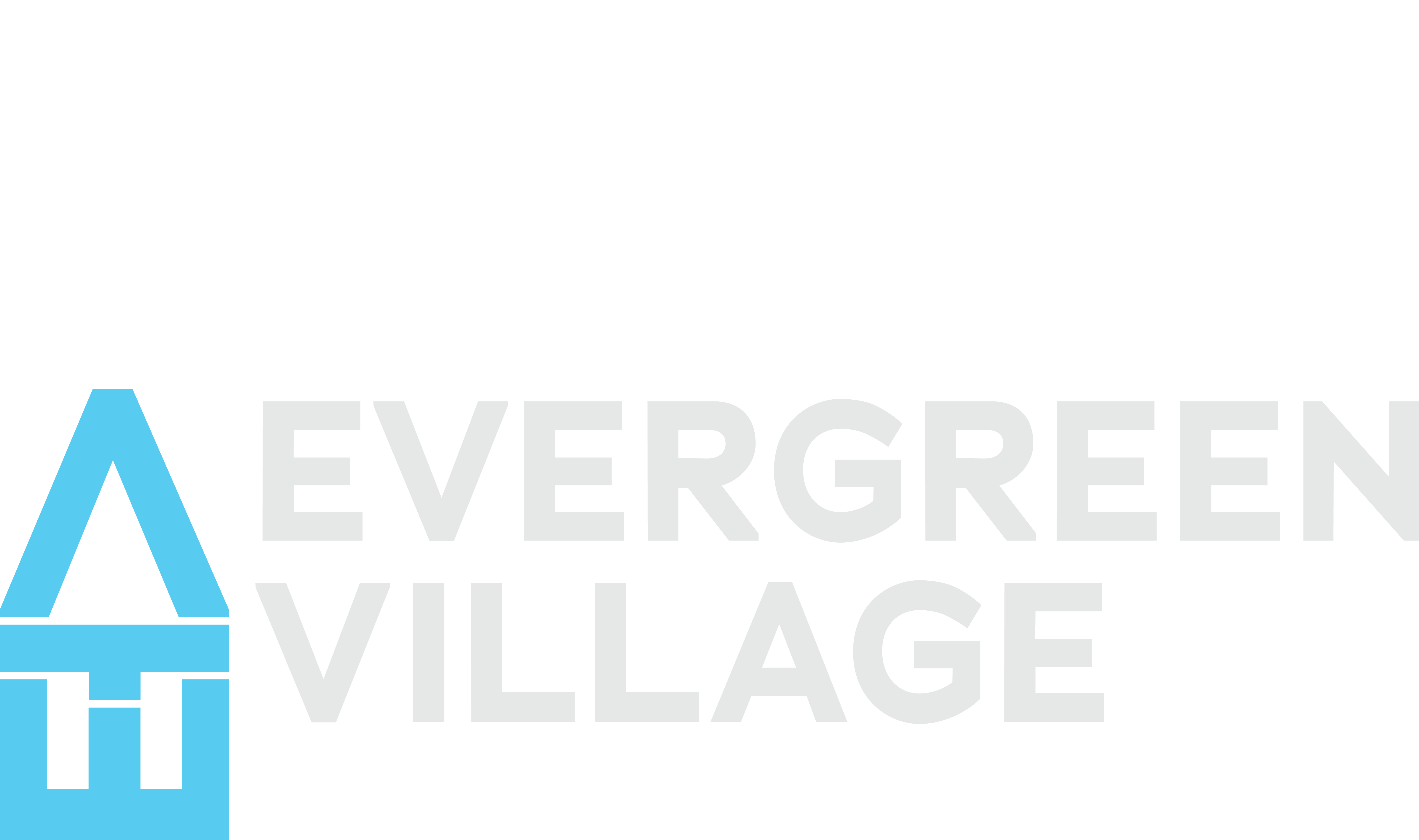 the logo for evergreen village is shown next to the evergreen villages logo